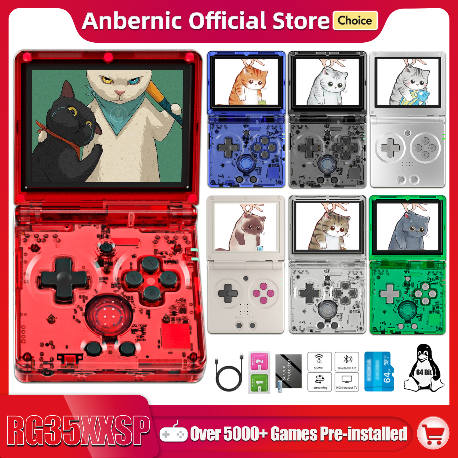 Retro Gaming Qss - Anbernic NOWA Konsola Przenośna RG35XXSP z