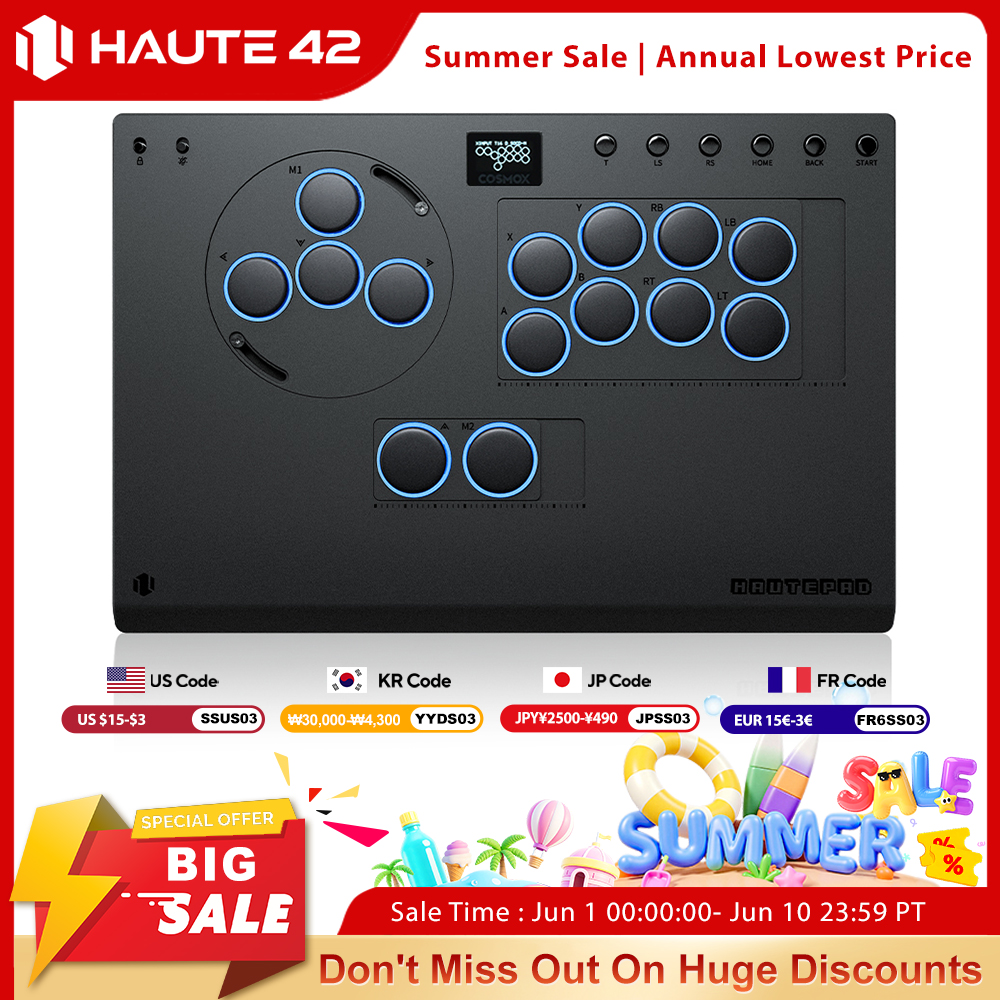 Arcade Stick Joystick - Haute42 X-Move Aluminiowy Kontroler Arcade Bez