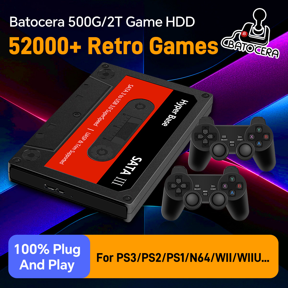 Retro Gaming Emulator Pc - Dysk twardy Batocera 500G z ponad