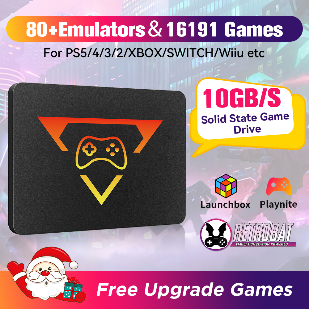 Retro Gaming Emulator Pc - Retro Gaming SSD dla Switch/PS5/Xbox/PS4/PS3/PS2/WIIU 80+