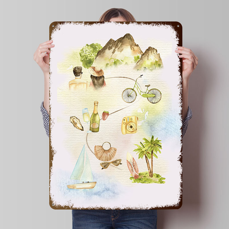 World Of Retro Gaming - Plakat z nadrukiem Podróżuj po świecie,
