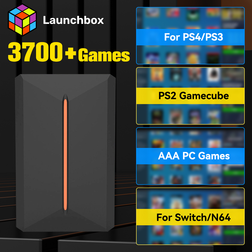 Retro Gaming Design - Launchbox 500 GB zewnętrzny dysk twardy
