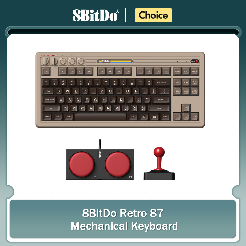 Retro Gaming Us - Mechaniczna klawiatura 8BitDo Retro, klawiatura do