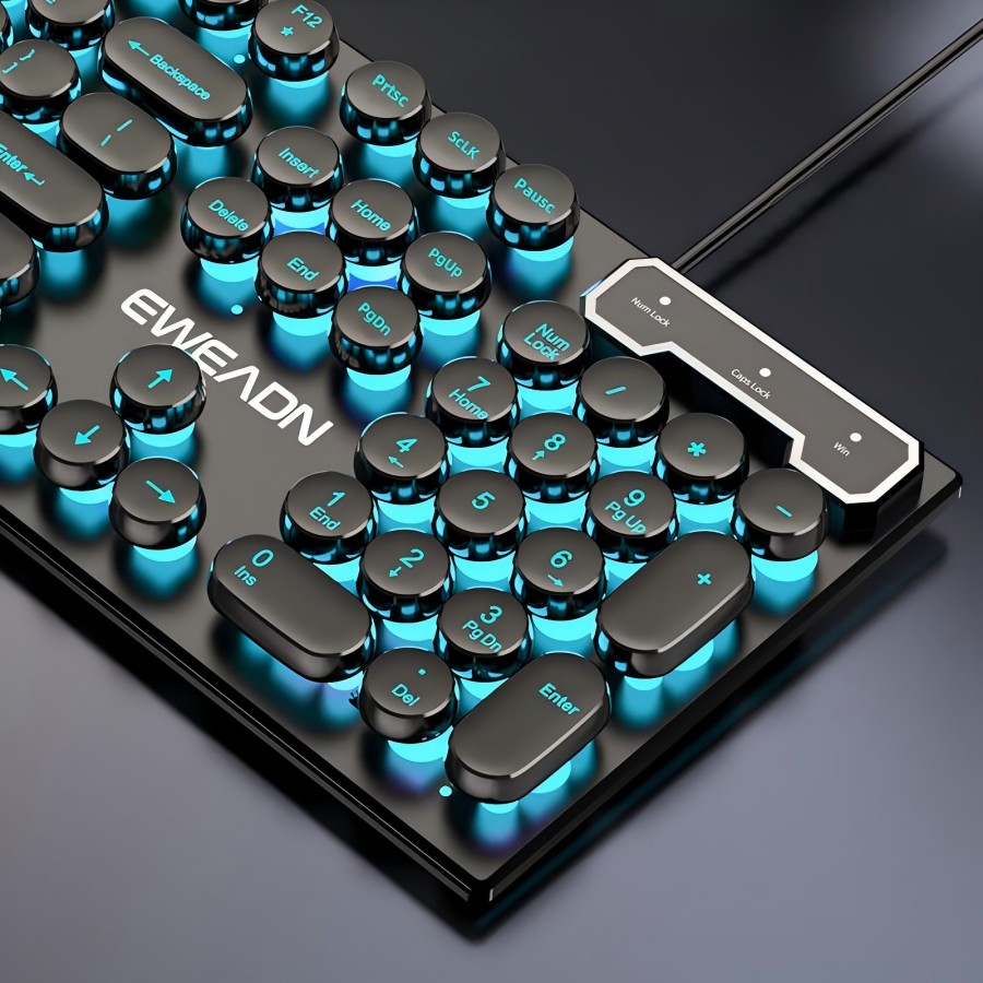 Retro Gaming Us - Klawiatura do gier EWEADN typu maszynowego,