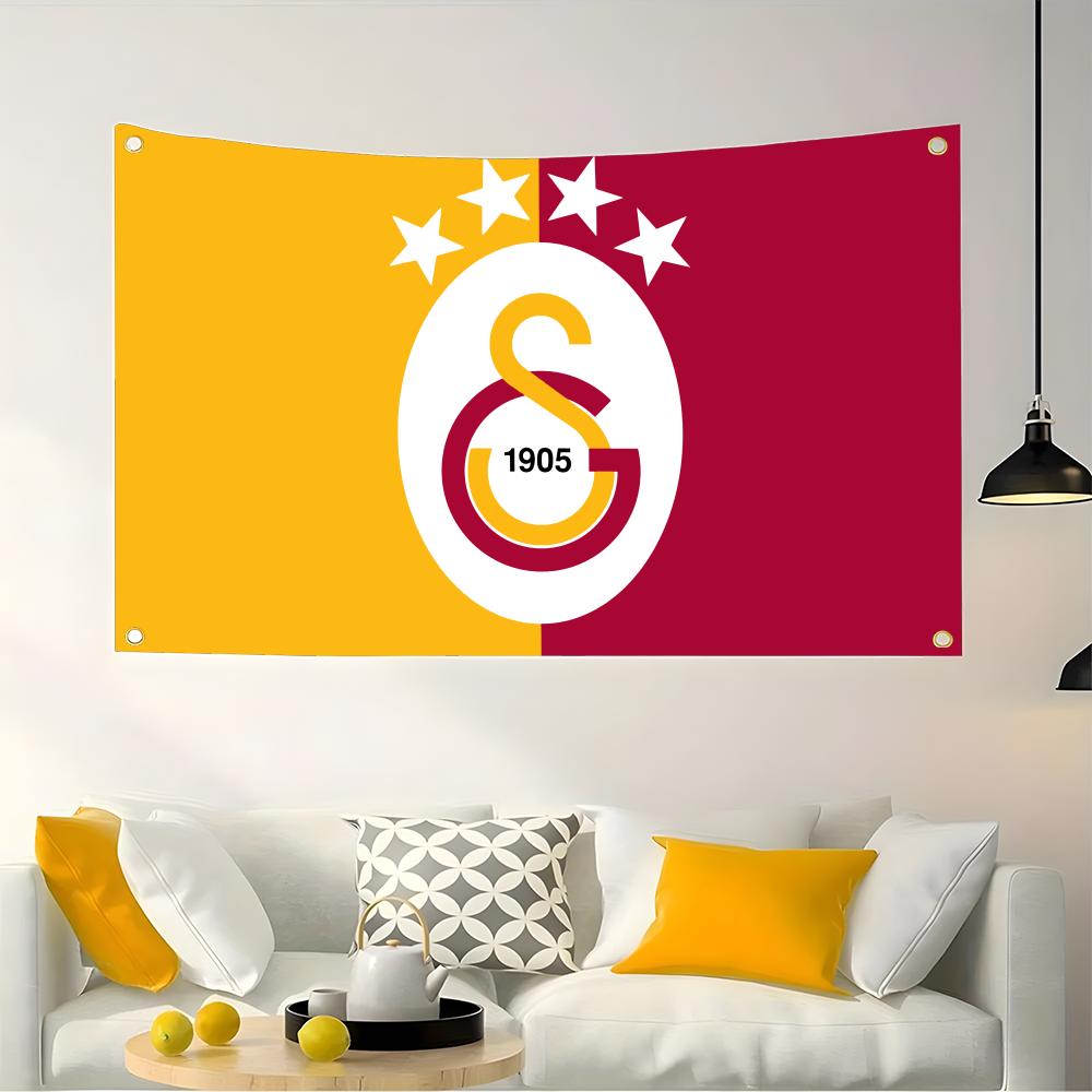 Retro Gaming Banner - Flaga klubu Galatasaray, retro baner piłkarski