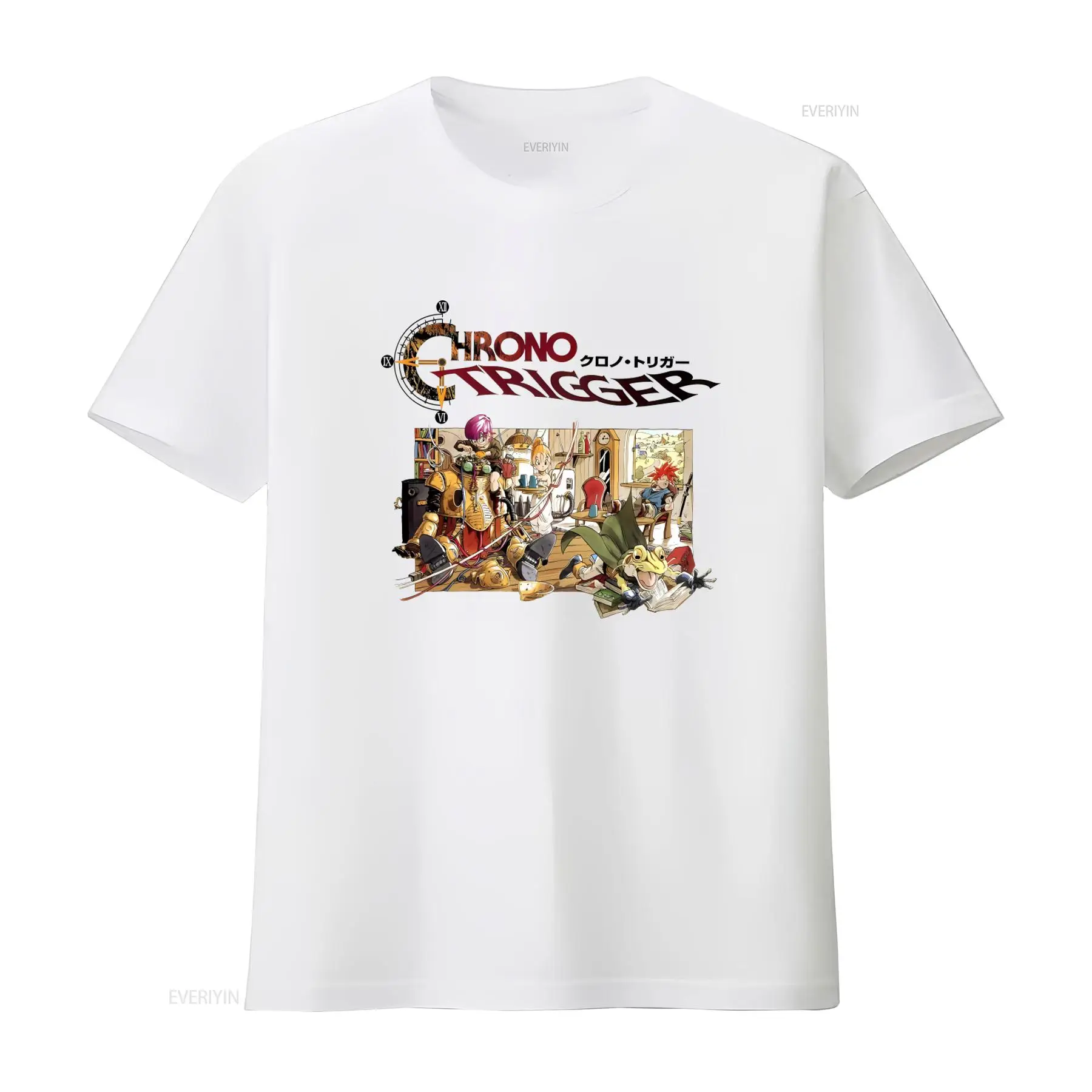 Retro Gaming Design - Koszulka z logo gry Chrono Trigger,