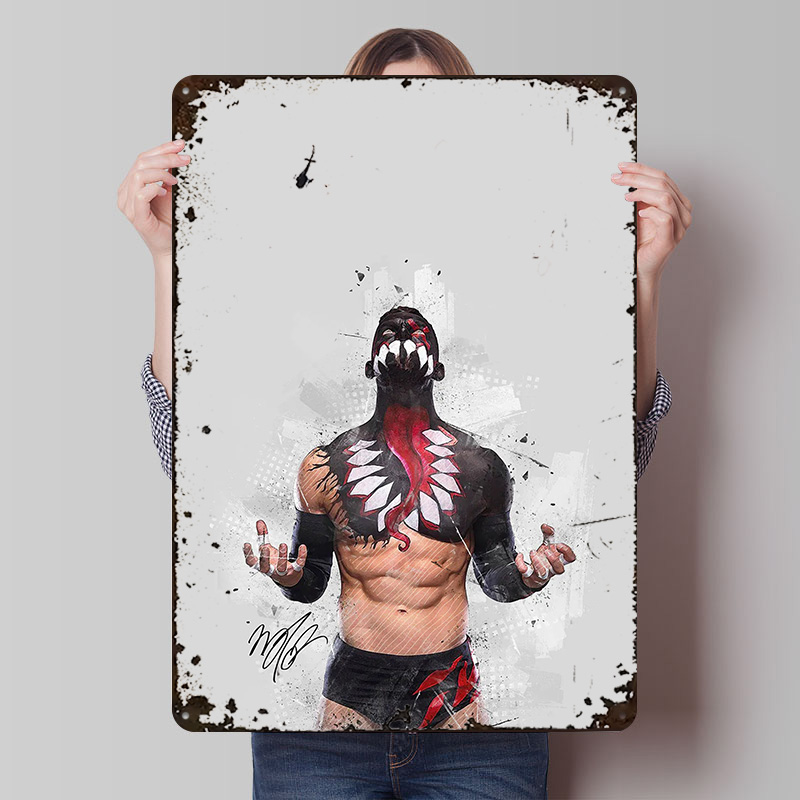 Retro Gaming Desk - Plakat Finn Balor Personalizowany Obraz na