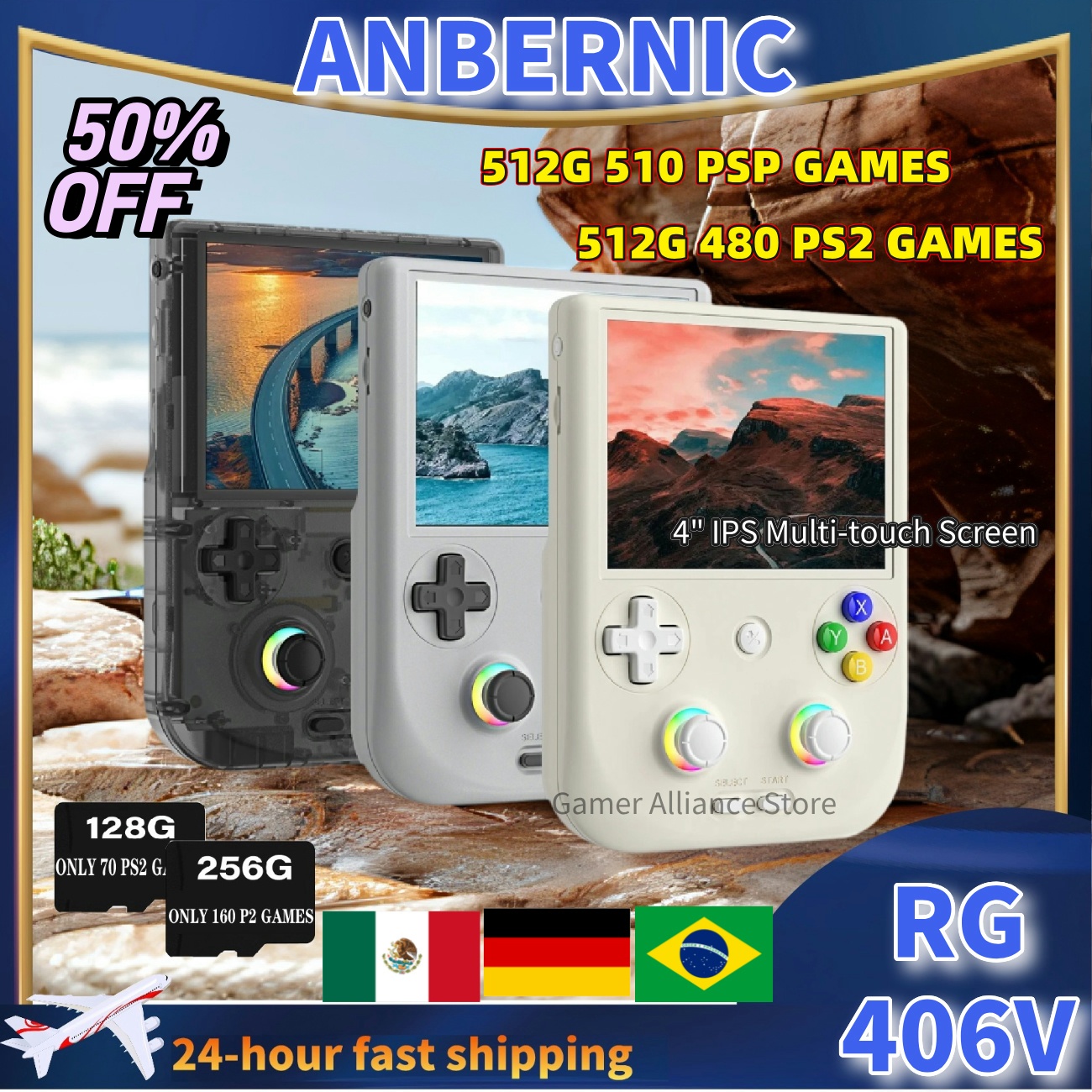 Retro Gaming Qss - ANBERNIC RG406V RG 406V Retro przenośna