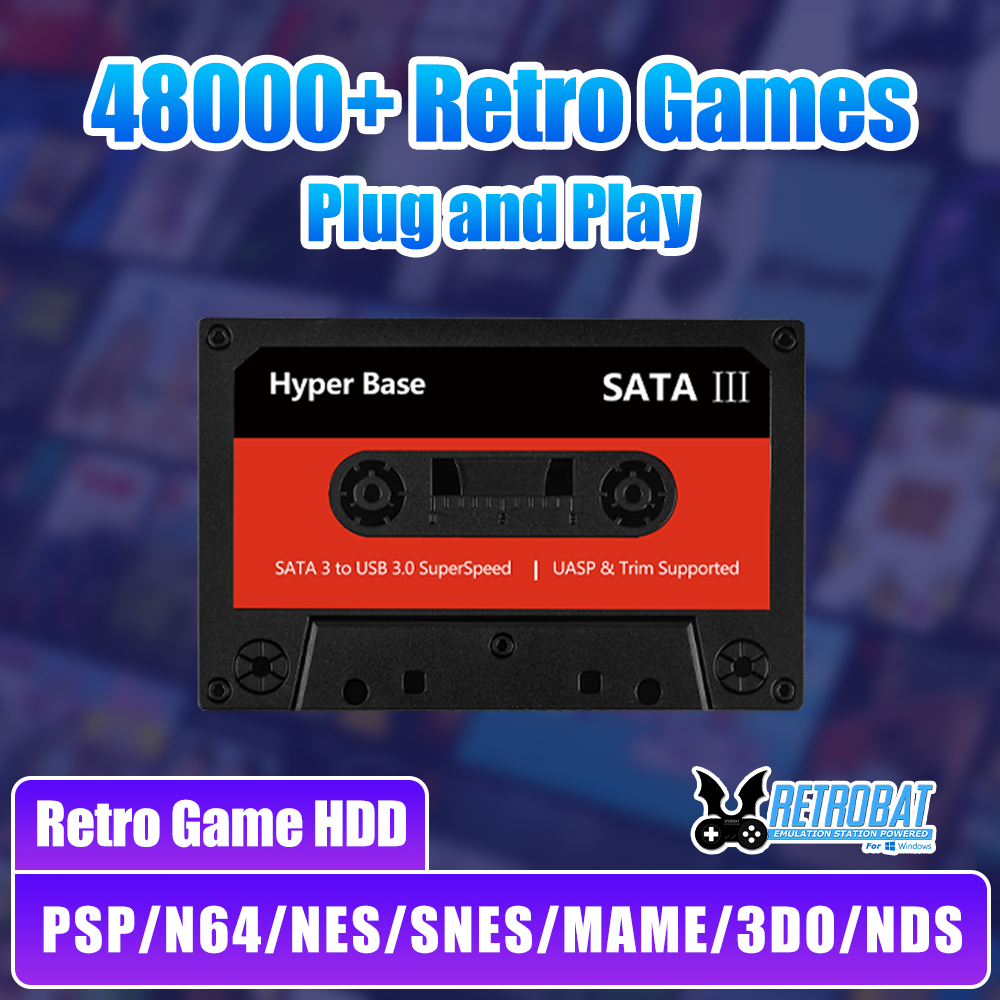 Retro Gaming Emulator Pc - Batocera 500G Dysk Twardy z Grami