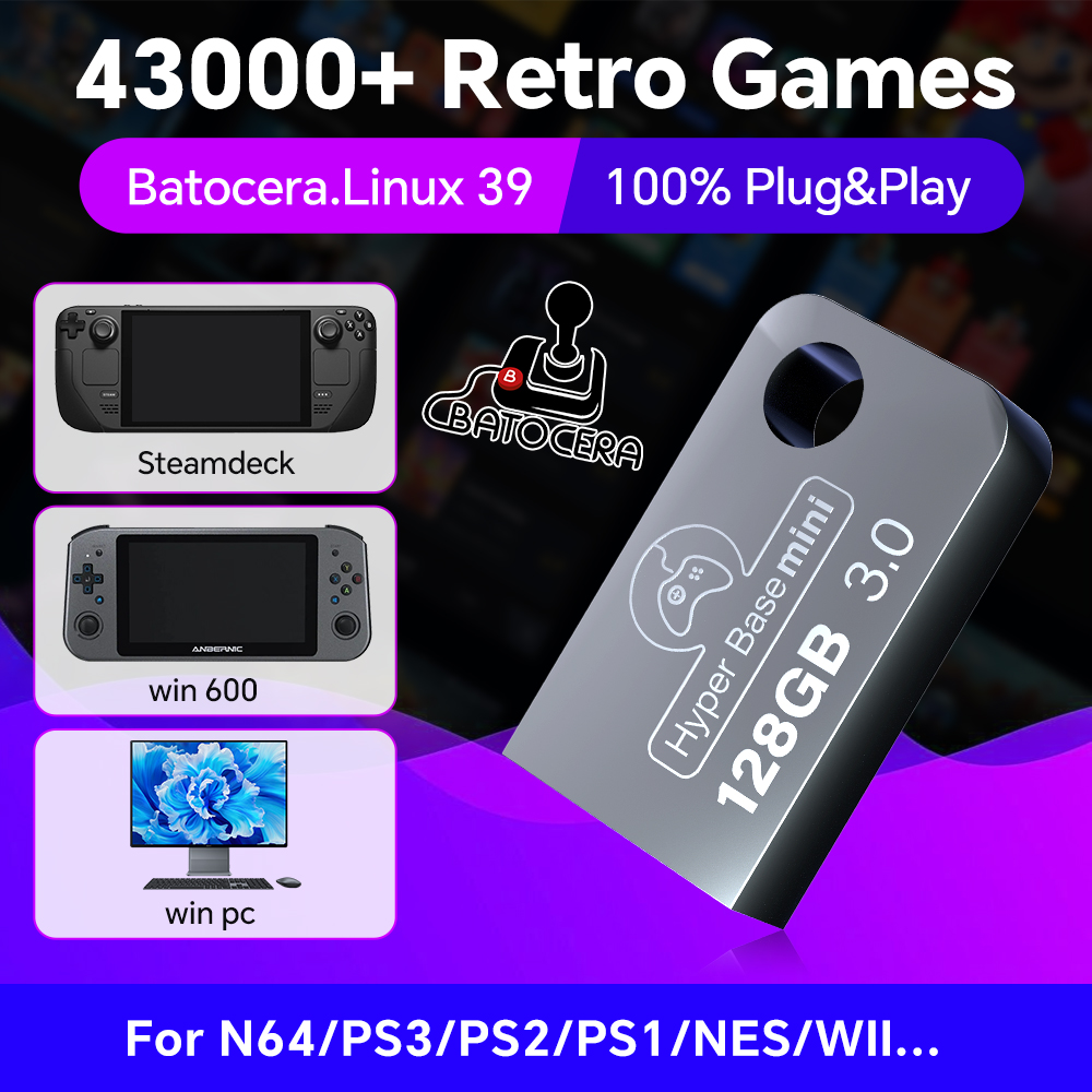 Retro Gaming Design - Batocera 128G pamięć flash USB dla