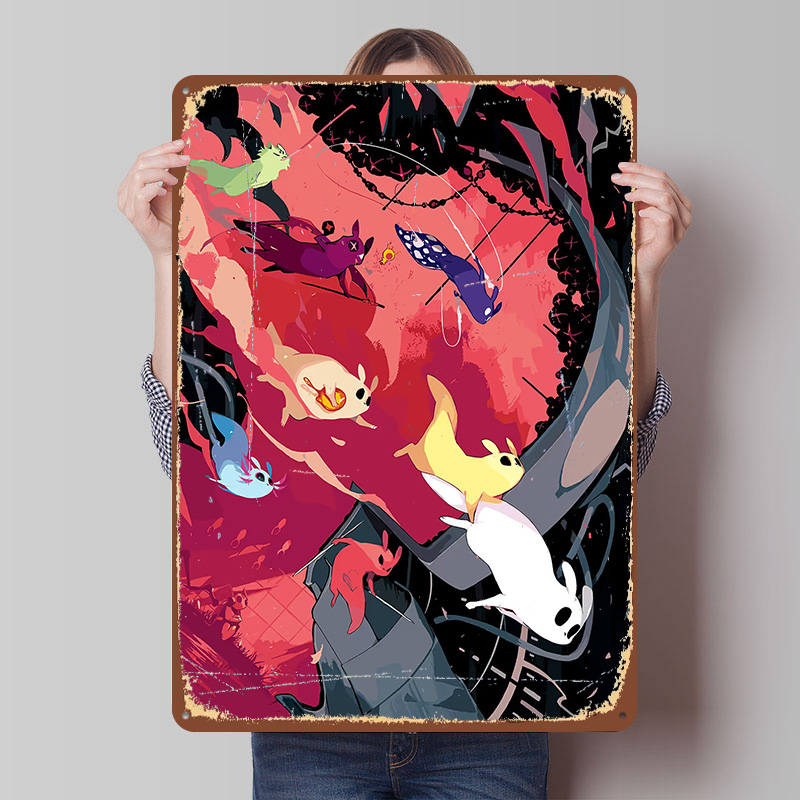 World Of Retro Gaming - Metalowy plakat Rain World, personalizowana dekoracja