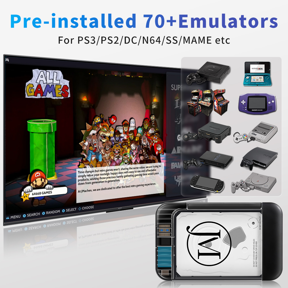 Przenośne konsole do gier 500G – Retro Gaming Emulator Pc recenzja i cena