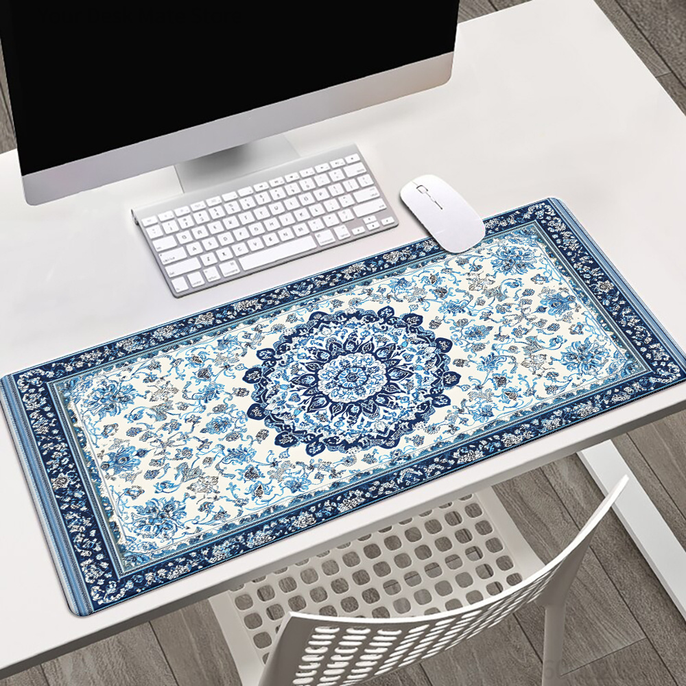 Retro niebieska perska podkład – Retro Gaming Desk recenzja i cena