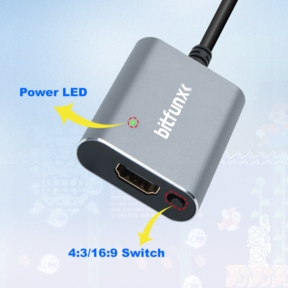 Bitfunx 720P Adapter S-Video / – Retro Gaming Design recenzja i cena