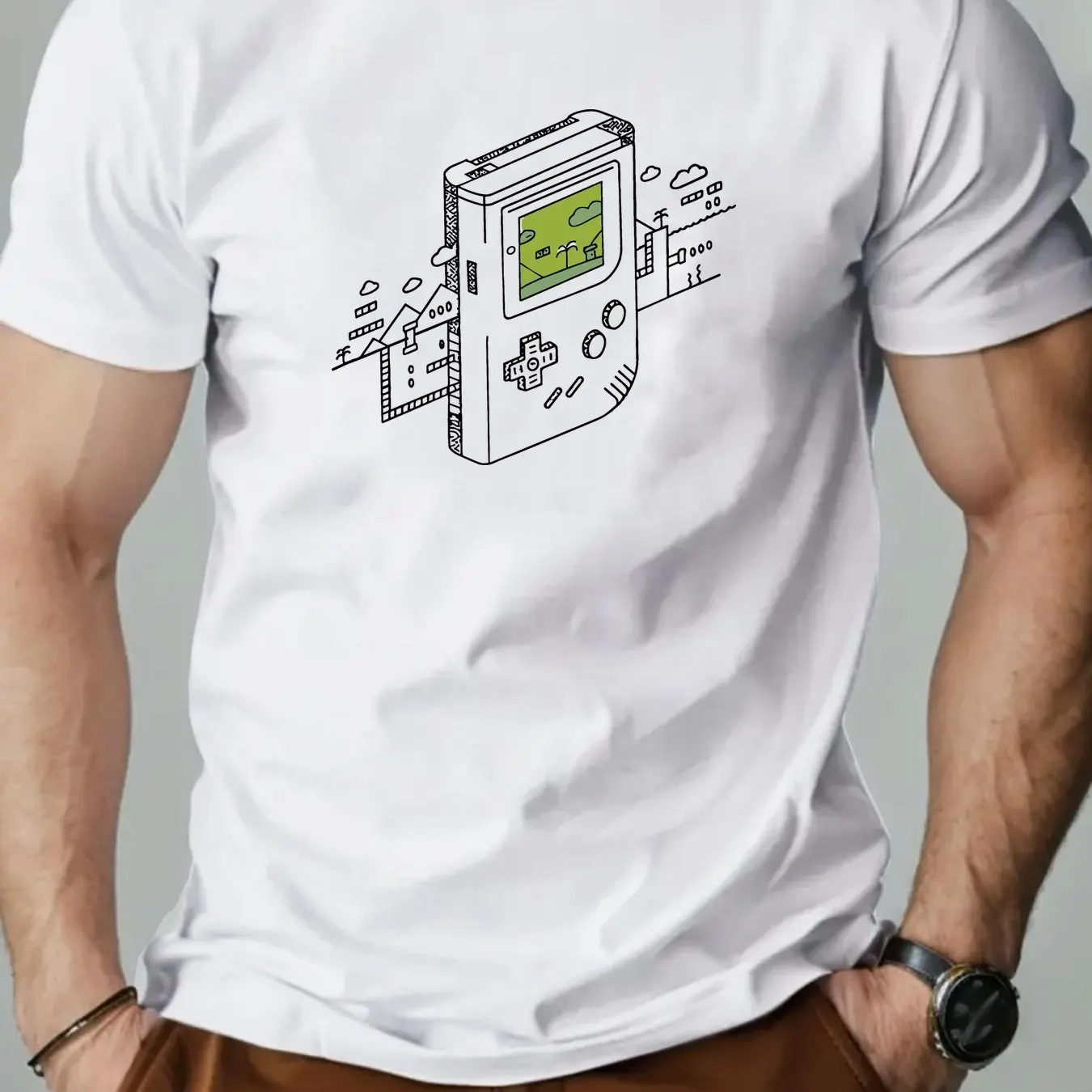 Męska koszulka z grafiką retro – Retro Gaming Design recenzja i cena