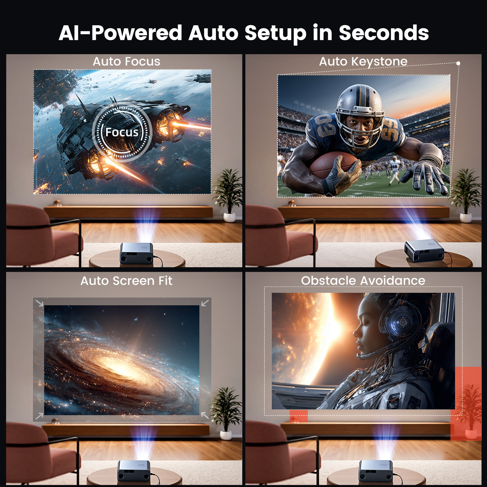 Projektor WIMIUS 1200 ANSI 4K  – Retro Gaming Projector recenzja i cena
