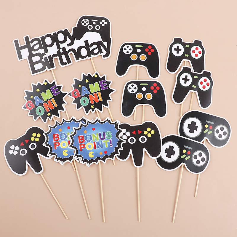 13 szt. Retro Toppery na Tort  – Retro Gaming Decor recenzja i cena