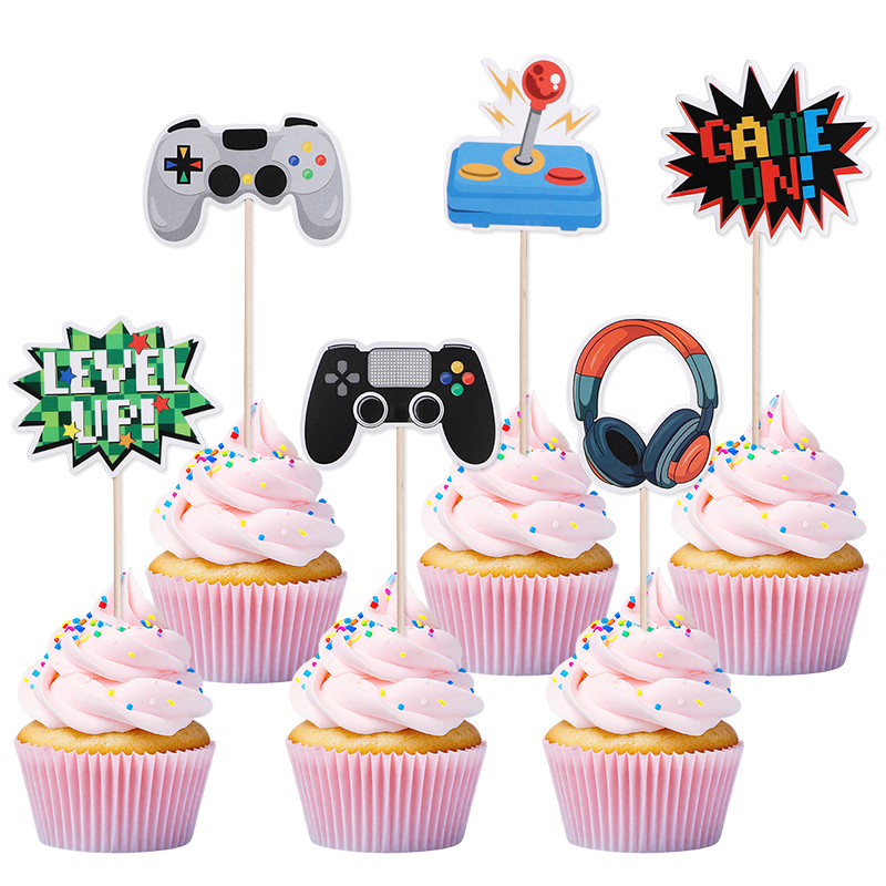 13 szt. Retro Toppery na Tort  – Retro Gaming Decor recenzja i cena