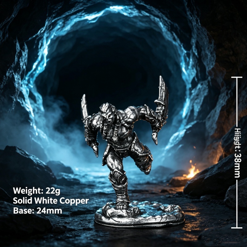 Figurka Metalowa Wojownika Ork – Retro Gaming Fun recenzja i cena