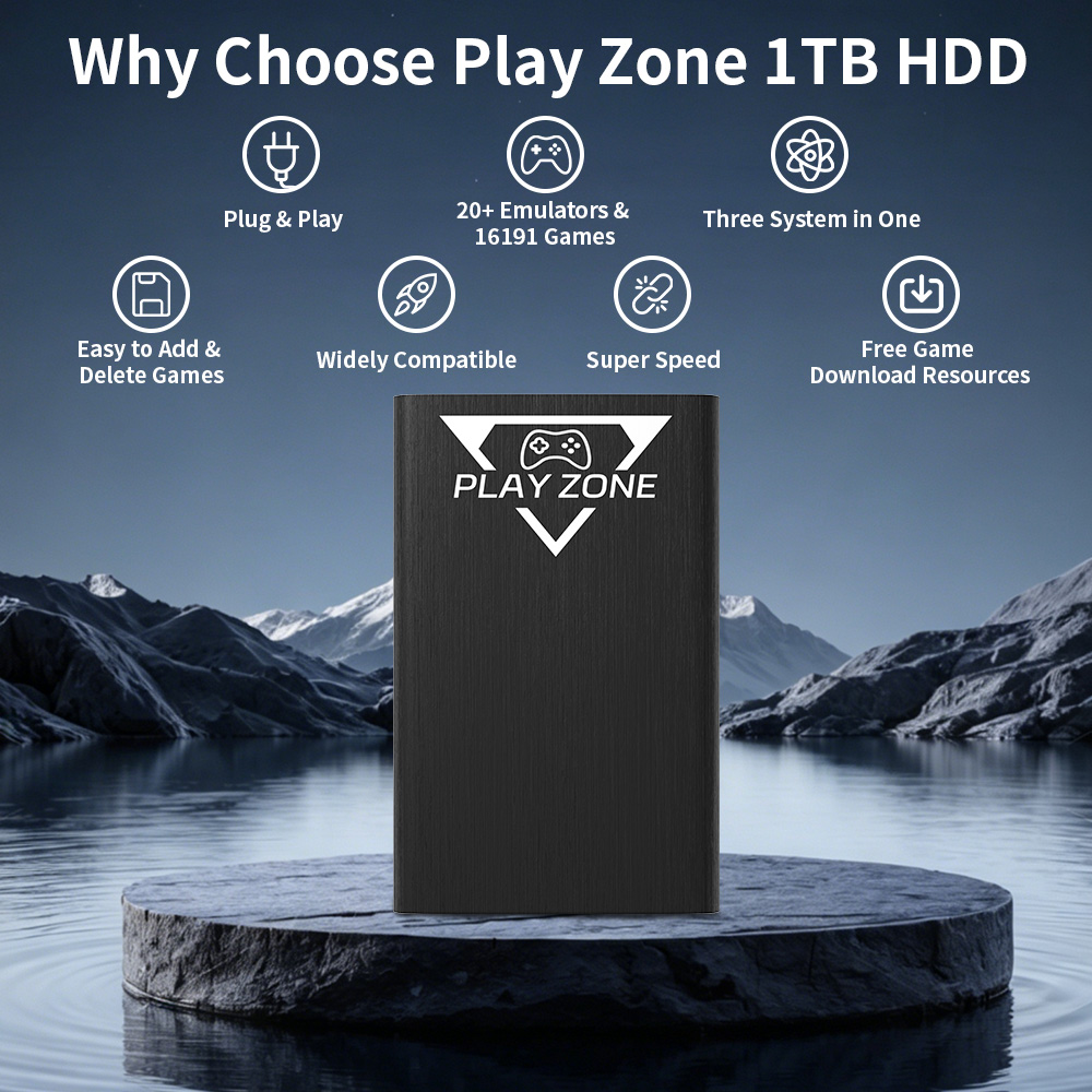 Play Zone 1TB Przenośny Dysk T – Retro Gaming Emulator Pc recenzja i cena