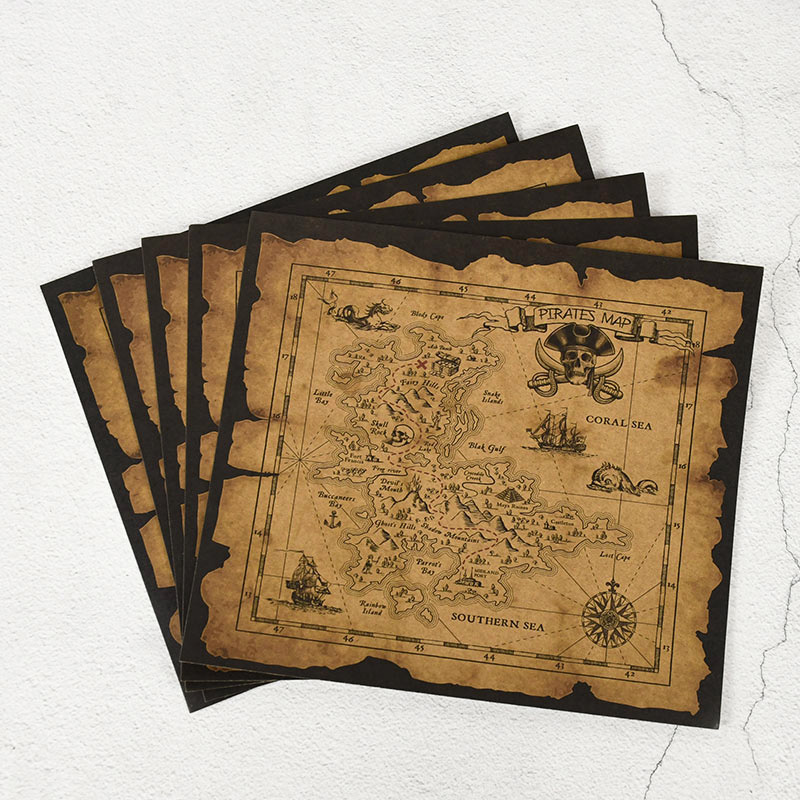 Mapa poszukiwań skarbów pirató – Retro Gaming Decor recenzja i cena