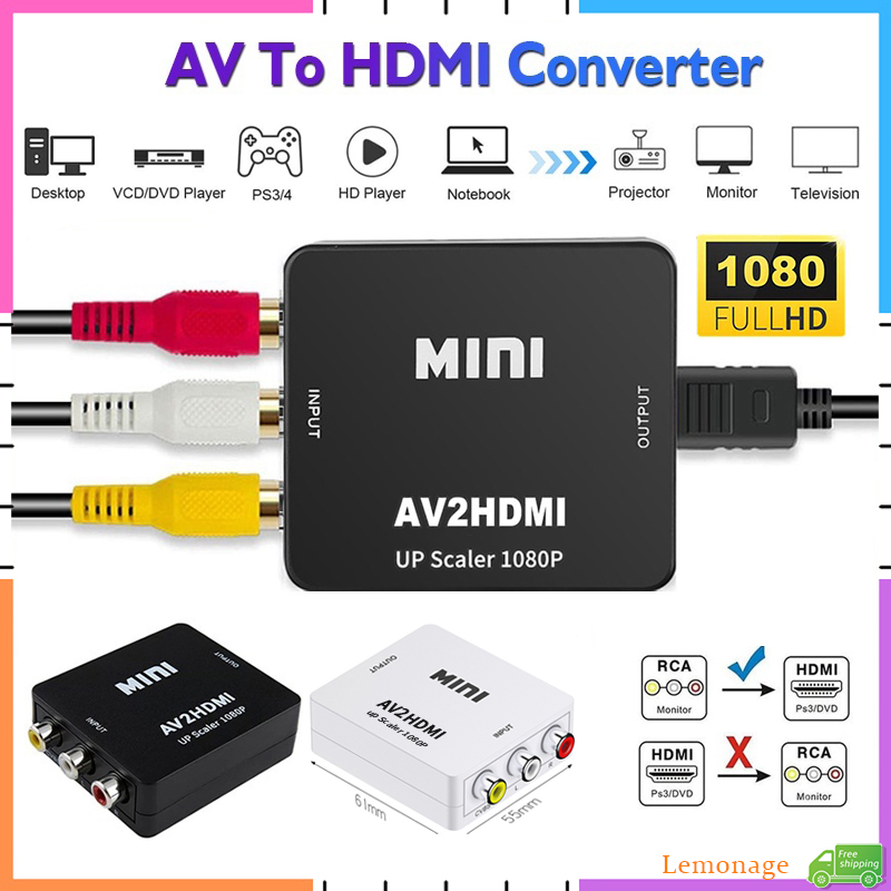 Konwerter AV RCA na HDMI 1080P – Retro Gaming With Projector recenzja i cena