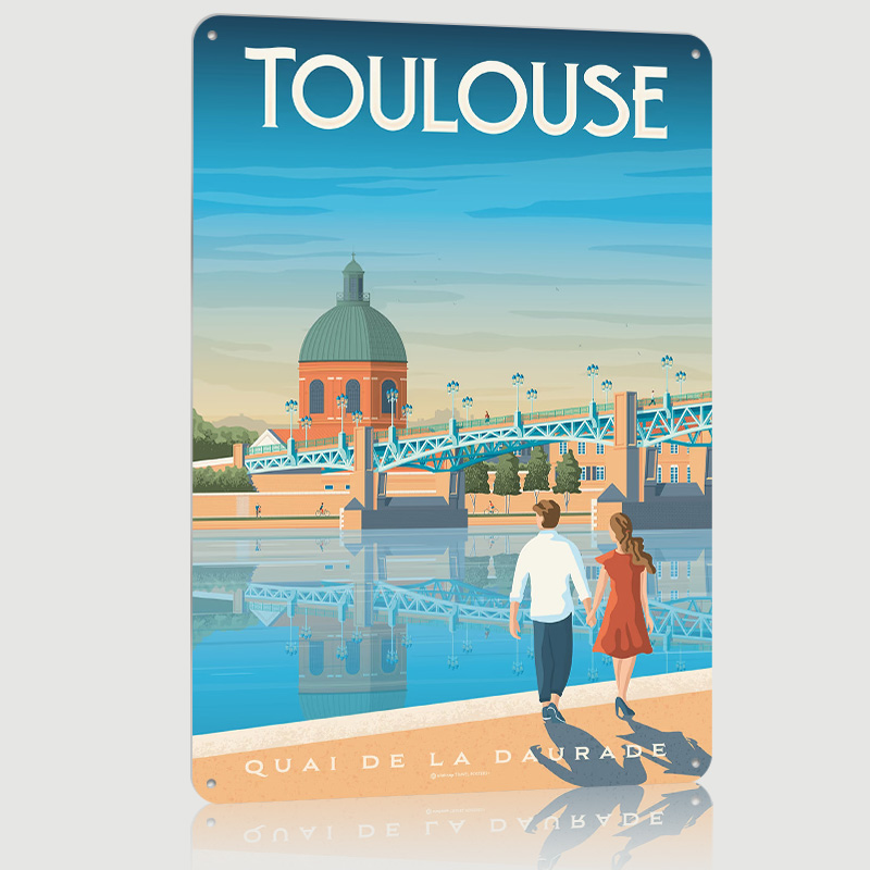 Toulouse Francja Metalowy Plak – Retro Gaming Toulouse recenzja i cena