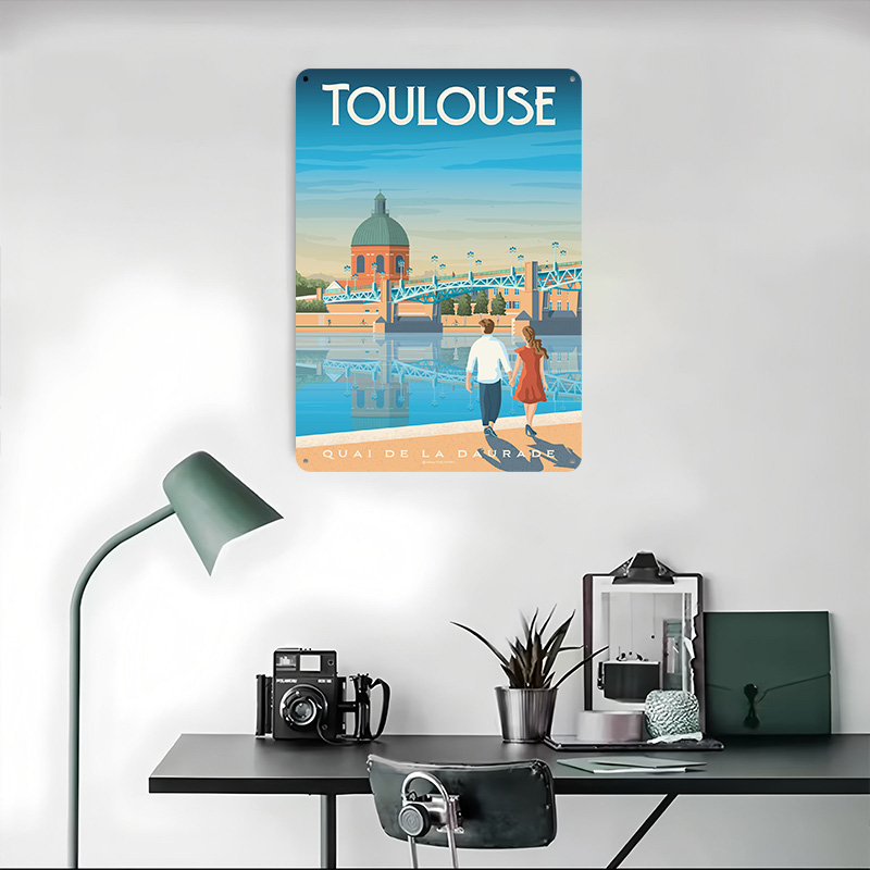 Toulouse Francja Metalowy Plak – Retro Gaming Toulouse recenzja i cena