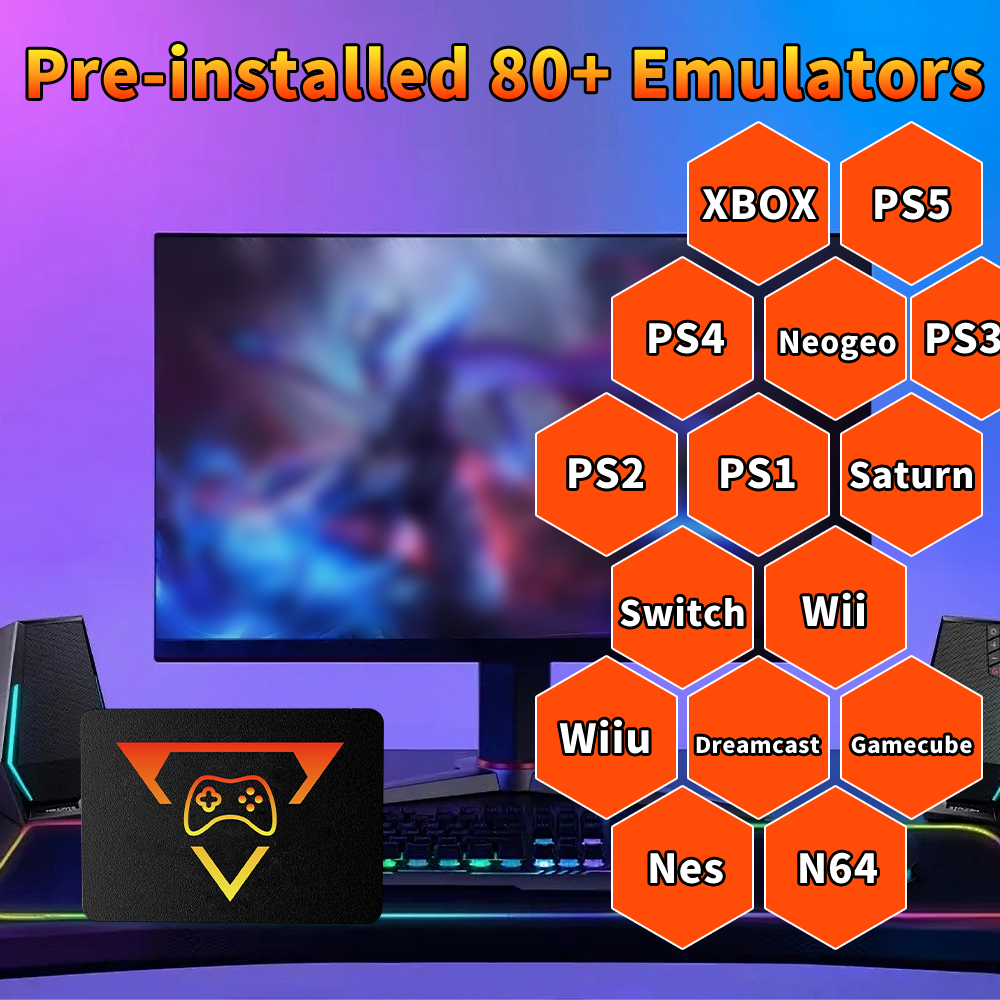 Przenośny dysk SSD do gier Ret – Retro Gaming Emulator Pc recenzja i cena